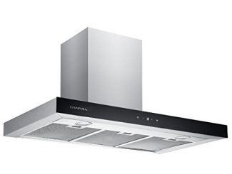 Ciarra Hotte Aspirante 90cm Avec Led Contrôle Tactile 550m³/h Evacuation/recyclage Filtre à Charbon Correspondant Cbcf003
