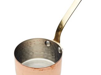 Kitchencraft Artesá Mini Casserole/pot De Sauce à Servir, 8.5 cm (8,9 cm)   martelé Finition Cuivre, Acier Inoxydable, Doré, 8.5 x 15 x 13 cm