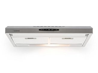 Klarstein Uw60sf Hotte Aspirante, Hotte à Extraction D'air, Encastrable, 60cm, Extraction Maximale 170 M³/h, Boîtier Acier Inoxydable, Eclairage Commutable, Filtre à Graisse Inclus, Acier