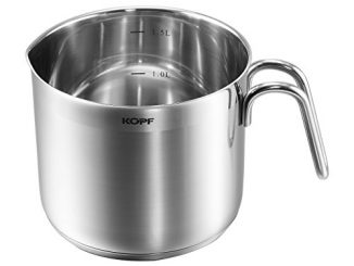 Kopf 124658 Casserole à Lait Josie, Ø 14 Cm, Hauteur De 12 Cm, 1,5 litres, Inox