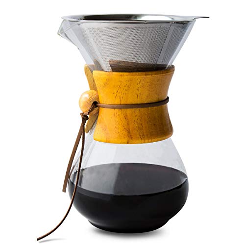 GRÄWE Cold Brew Coffee Maker 1,5L - Cafetière Verre Borosilicate Et Filtre Inox - Café Glacé Parfait