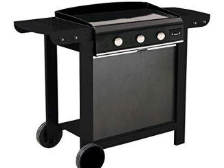 Cook'in Garden Plancha Au Gaz En Fonte émaillée Sur Chariot Finesta 3 3 Brûleurs 7,5kw