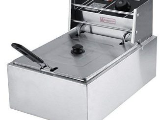 Friteuse Electrique, Friteuse En Acier Inoxydable Sans Bpa Thermostat Réglable Friteuse Cuve Amovible Avec Filtre Et Couvercle Visuel 2500w, Capacité Max 6l, Température Max 200°c (unique Réservoir)