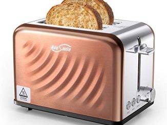 Housmile Grille Pain, En Acier Inoxydable 2 Fentes Avec 6 Niveaux De Brunissage, Multifonction, Toaster, Décongeler, Réchauffer Et Annuler, 900w