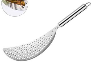 Lqmilk Passoire à Fondue, Casserole En Acier Inoxydable Avec Poignée Résistant, Demi Lune, Bac De Résistance Passoire Pour Casseroles, égouttoir Multi Usage, égouttoir à Résistance