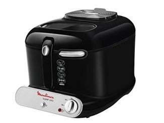 Moulinex Am300830 Friteuse Classique Super Uno Noir 40 X 27,5 X 28 Cm, 1800 W, 2 Kilograms