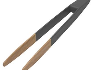 Pince à Toast En Bambou. 24 Cm Colorée Noir Non Aimantée Pour Attraper Les Toast Au Grille Pain Ou Pour Le Service