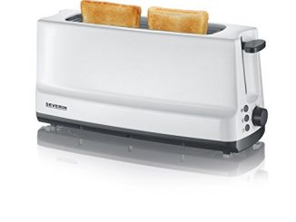 Severin Grille Pain Automatique, 1 Fente Longue, Jusqu'à 2 Tranches, 800 W, At 2232, Blanc/gris