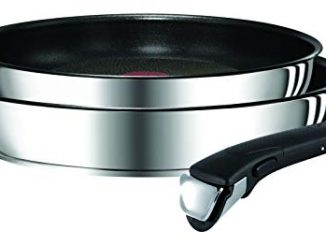Tefal L9409002 Ingenio Preference Lot De 2 Poêles 22/26 Cm + 1 Poignée Inox Anti Adhésif Tous Feux Dont Induction