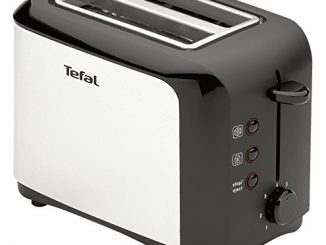 Tefal Tt356110 Grille Pain 2 Fentes Toaster Express Décongélation Réchauffage 7 Niveaux De Dorage 850w Inox Et Noir